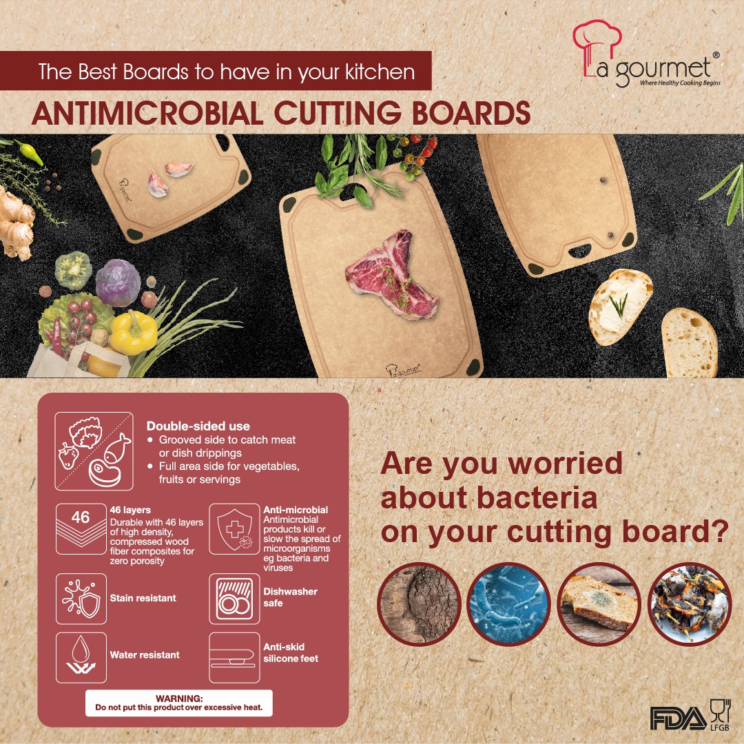 La gourmet Antimicrobial Cutting Boards 