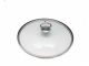 La gourmet 28cm Glass Lid with Stainless Steel Knob