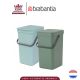 Brabantia Waste Bin Sort & Go 12L - Mint & Fir Green (Set of 2)
