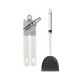 Brabantia Can Opener Metal Grip with Cap Lifter - White + Profile Line Silicone Wok Turner