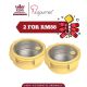 [CNY Bundle] La gourmet 3R PAC2GO Sassy Collection 1L Round Lunch Box With 304 Stainless Steel Insert x 2pcs (Yellow)