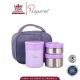 La gourmet Thermal Lunch Set with Pouch (Assorted Colours)