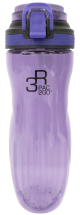 La gourmet PAC2GO 0.7L Tritan Sassy Collection with Flip Cap Hydration Bottle - Purple