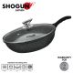 Shogun Senjo Plus 30cm Stirfry Wok with Glass Lid with Induction