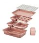 Wiltshire Rose Gold Bakeware Stackable 7-pc/Set 