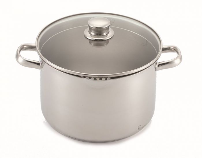 Glossy 304 Stainless Steel Hot Pot Casserole, Size: 15 Inch