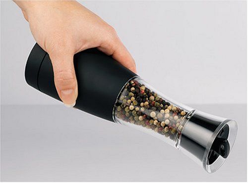 Trudeau Battery Salt and Pepper Mill Stainless Steel - Yahoo Shopping